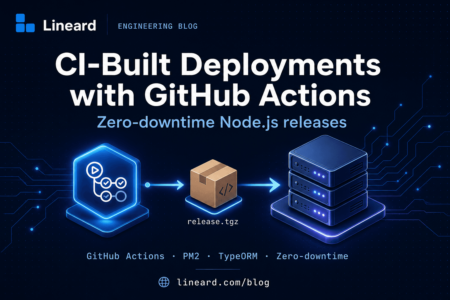 CI-Built Deployments with GitHub Actions: Zero-Downtime Node.js Releases